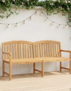 vidaXL Ръчно резбована пейка с мотив мида 180 x 60 x 96 см
