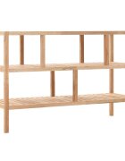vidaXL Рафт за баня масивно орехово дърво 100x40x65 см