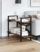 vidaXL Рафт за книги 2 нива 100 x 335 x 64 см Инженерна дървесина
