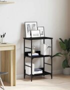vidaXL Рафт за книги 2 нива 50 x 33 x 82 см Инженерна дървесина