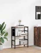 vidaXL Рафт за книги 2 нива 60 х 295 х 81 см Инженерна дървесина