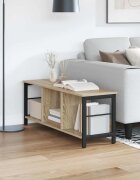 vidaXL Рафт за книги 3 нива 102 x 32 x 405 см Инженерна дървесина