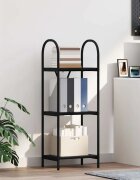 vidaXL Рафт за книги 3 нива 40 x 30 x 109 см Инженерна дървесина