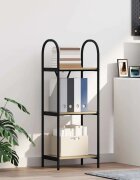 vidaXL Рафт за книги 3 нива 40 x 30 x 109 см Инженерна дървесина