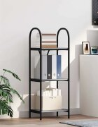 vidaXL Рафт за книги 3 нива 40 x 30 x 109 см Инженерна дървесина
