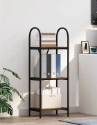vidaXL Рафт за книги 3 нива 40 x 30 x 109 см Инженерна дървесина