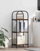 vidaXL Рафт за книги 3 нива 40 x 30 x 109 см Инженерна дървесина