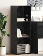 vidaXL Рафт за книги 3 нива 40 x 30 x 114 см Инженерна дървесина
