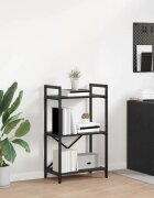 vidaXL Рафт за книги 3 нива 56 x 34 x 96 см Инженерна дървесина