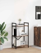 vidaXL Рафт за книги 3 нива 56 x 34 x 96 см Инженерна дървесина