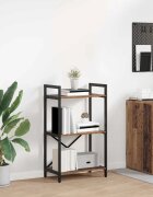 vidaXL Рафт за книги 3 нива 56 x 34 x 96 см Инженерна дървесина