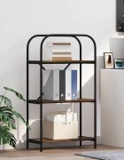 vidaXL Рафт за книги 3 нива 60 x 30 x 109 см Инженерна дървесина