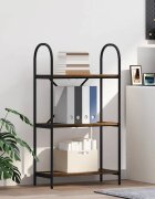 vidaXL Рафт за книги 3 нива 60 x 30 x 109 см Инженерна дървесина