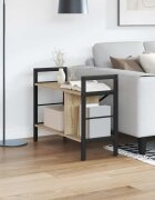 vidaXL Рафт за книги 3 нива 75 x 30 x 585 см Инженерна дървесина