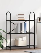 vidaXL Рафт за книги 3 нива 80 x 30 x 109 см Инженерна дървесина
