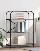 vidaXL Рафт за книги 3 нива 80 x 30 x 109 см Инженерна дървесина
