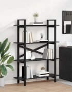 vidaXL Рафт за книги 4 нива 100 x 335 x 140 см Инженерна дървесина