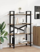 vidaXL Рафт за книги 4 нива 100 x 335 x 140 см Инженерна дървесина