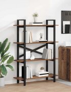 vidaXL Рафт за книги 4 нива 100 x 335 x 140 см Инженерна дървесина