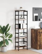 vidaXL Рафт за книги 4 нива 40 х 295 х 149 см Инженерна дървесина