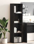 vidaXL Рафт за книги 4 нива 40 x 30 x 152 см Инженерна дървесина