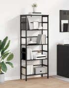 vidaXL Рафт за книги 4 нива 60 х 295 х 149 см Инженерна дървесина