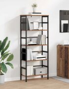 vidaXL Рафт за книги 4 нива 60 х 295 х 149 см Инженерна дървесина