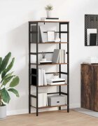 vidaXL Рафт за книги 4 нива 60 х 295 х 149 см Инженерна дървесина
