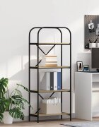 vidaXL Рафт за книги 4 нива 60 x 30 x 146 см Инженерна дървесина