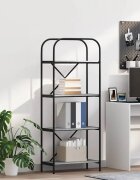 vidaXL Рафт за книги 4 нива 60 x 30 x 146 см Инженерна дървесина