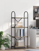 vidaXL Рафт за книги 4 нива 60 x 30 x 146 см Инженерна дървесина