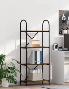 vidaXL Рафт за книги 4 нива 60 x 30 x 146 см Инженерна дървесина