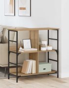 vidaXL Рафт за книги 4 нива 78.5 x 33 x 82 см Инженерна дървесина