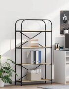 vidaXL Рафт за книги 4 нива 80 x 30 x 146 см Инженерна дървесина