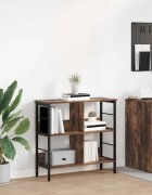 vidaXL Рафт за книги 4 нива 82 x 32 x 79 см Инженерна дървесина