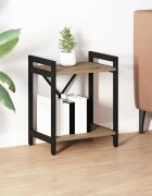 vidaXL Рафт за книги 40 x 30 x 50 cm Инженерна дървесина Дъб