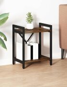 vidaXL Рафт за книги 40 x 30 x 50 cm Инженерна дървесина Димян дъб