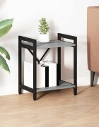 vidaXL Рафт за книги 40 x 30 x 50 cm Инженерна дървесина Сив сонома