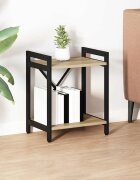 vidaXL Рафт за книги 40 x 30 x 50 cm Инженерна дървесина Сонома дъб