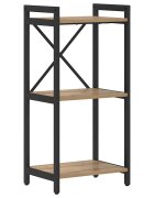 vidaXL Рафт за книги 40 x 30 x 85 см Инженерна дървесина Дъб