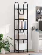 vidaXL Рафт за книги 5 нива 40 x 30 x 183 см Инженерна дървесина