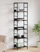 vidaXL Рафт за книги 5 нива 50 x 33 x 1885 см Инженерна дървесина