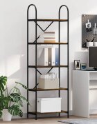 vidaXL Рафт за книги 5 нива 60 x 30 x 183 см Инженерна дървесина