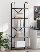 vidaXL Рафт за книги 5 нива 60 x 30 x 183 см Инженерна дървесина
