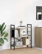 vidaXL Рафт за книги 5 нива 75 x 30 x 91 см Инженерна дървесина