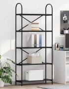 vidaXL Рафт за книги 5 нива 80 x 30 x 183 см Инженерна дървесина