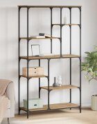 vidaXL Рафт за книги 5 нива 99 x 355 x 176 cm Инженерна дървесина