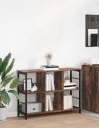 vidaXL Рафт за книги 6 нива 102 x 32 x 725 см Инженерна дървесина