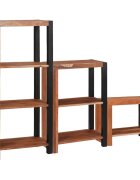 vidaXL Рафт за книги 6 нива 3 бр. 50 x 30 x 110 см Кафяво