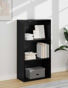 vidaXL Рафт за книги 60 x 30 x 114 см Инженерна дървесина Черния дъб